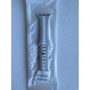 3 for $9 Smartwatch Silicone Band New Black White 38|40|41mm